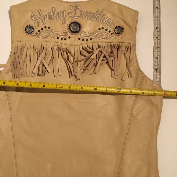 Harley Davidson genuine leather vest. - Picture 7 of 8